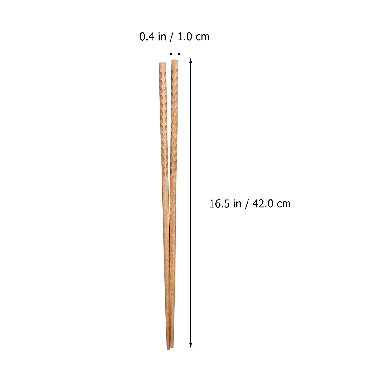 

2pcs 42Cm Long Wooden Chopsticks For Cooking Hot Pot Frying Noodle Serving Oil Resistant Kitchen Utensils Chafing Dish