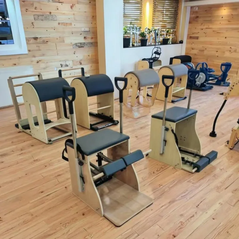 YTYIN Manufacturer Hot Sale Oak Body Wunda Chair Wooden Bottom Pilates Chair Fitness Exercise Equipment Pilates Studio Wenda Cha