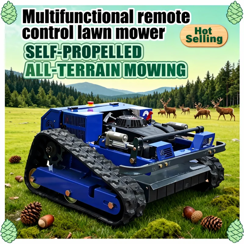 

Газонокосилка профессионального класса по индивидуальному заказу — гусеничный тип с шириной резки 550 мм для обслуживания общественного зеленого пространства