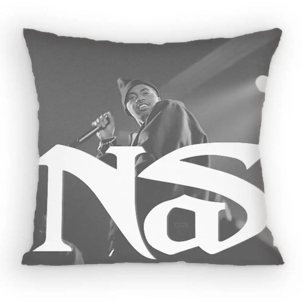 Singer N-Nasir Jones Pillow Case Sofa Living Room for Bedroom car Headboard Backrest Cushion Square Cushion Nap Time