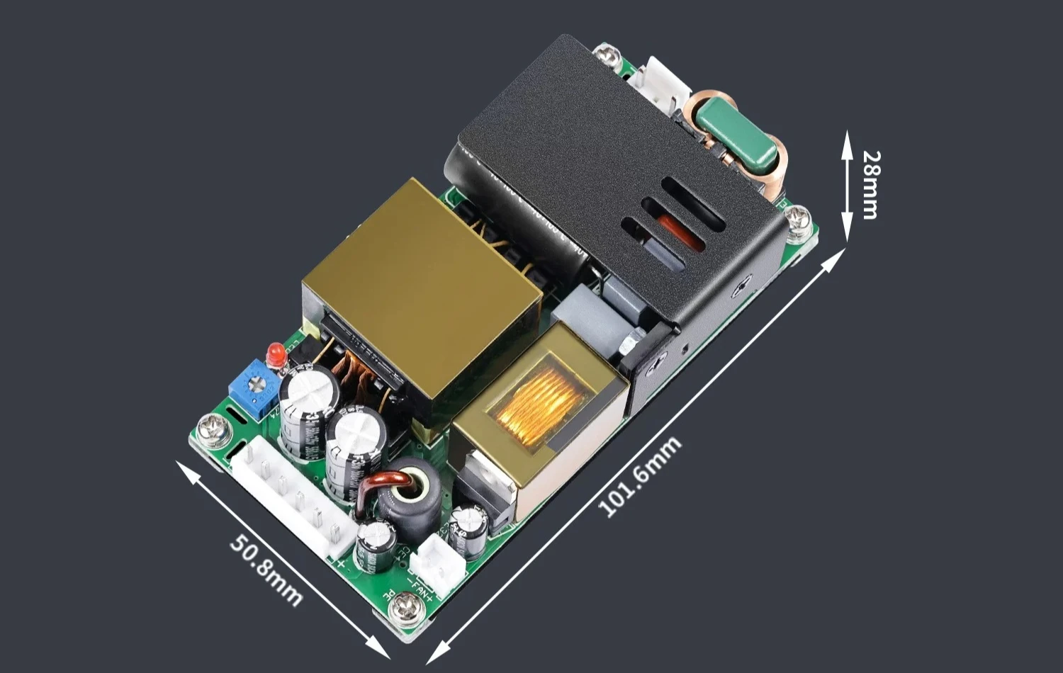 28V7A8A 10.71A ultra-thin switching power supply board PFC+LLC industrial control communication PD lighting 28V300W