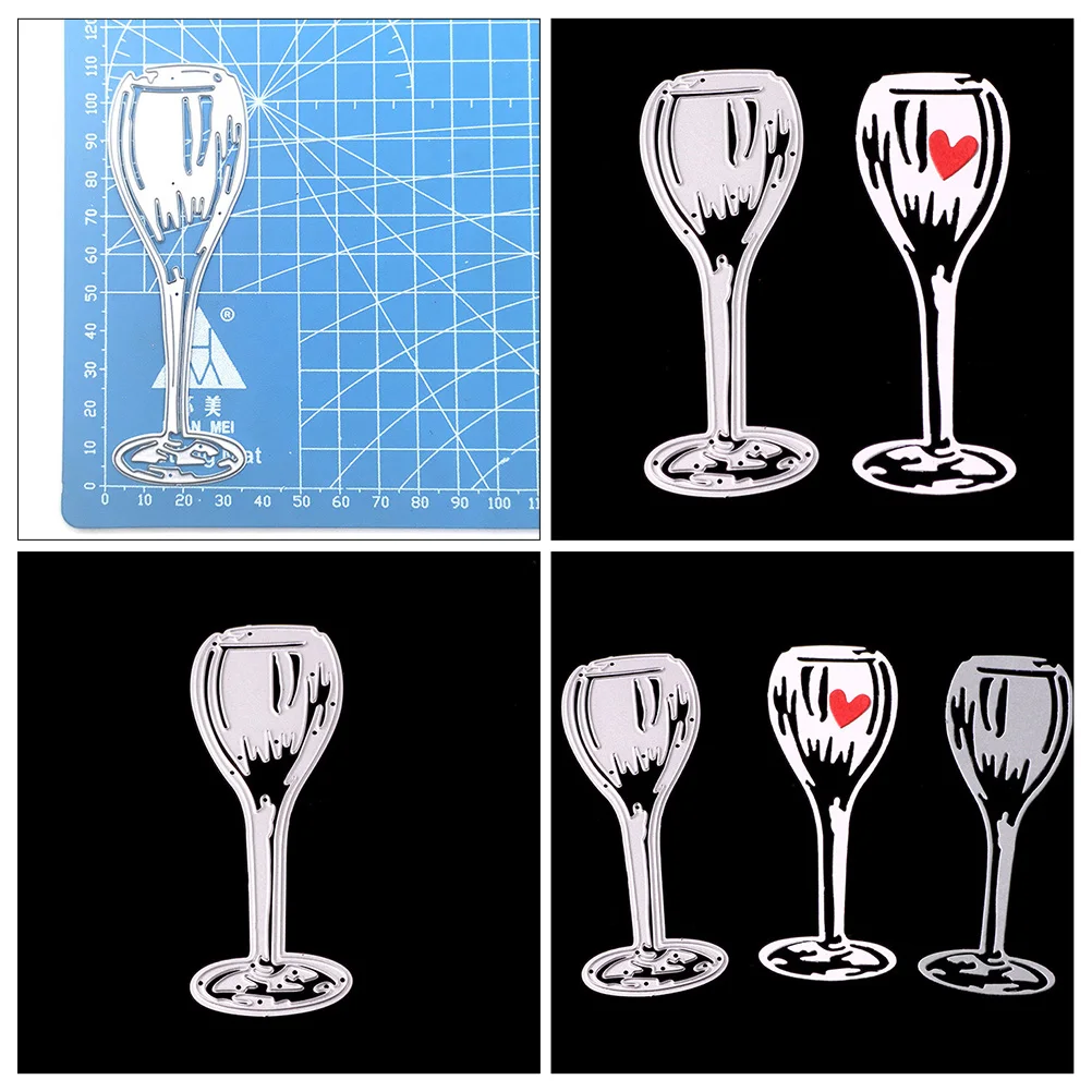 

3pcs Goblet Knife Mold Professional Cutting Dies Convenient Metal Embossing Multifunction Scrapbook Photo Album Home Decor