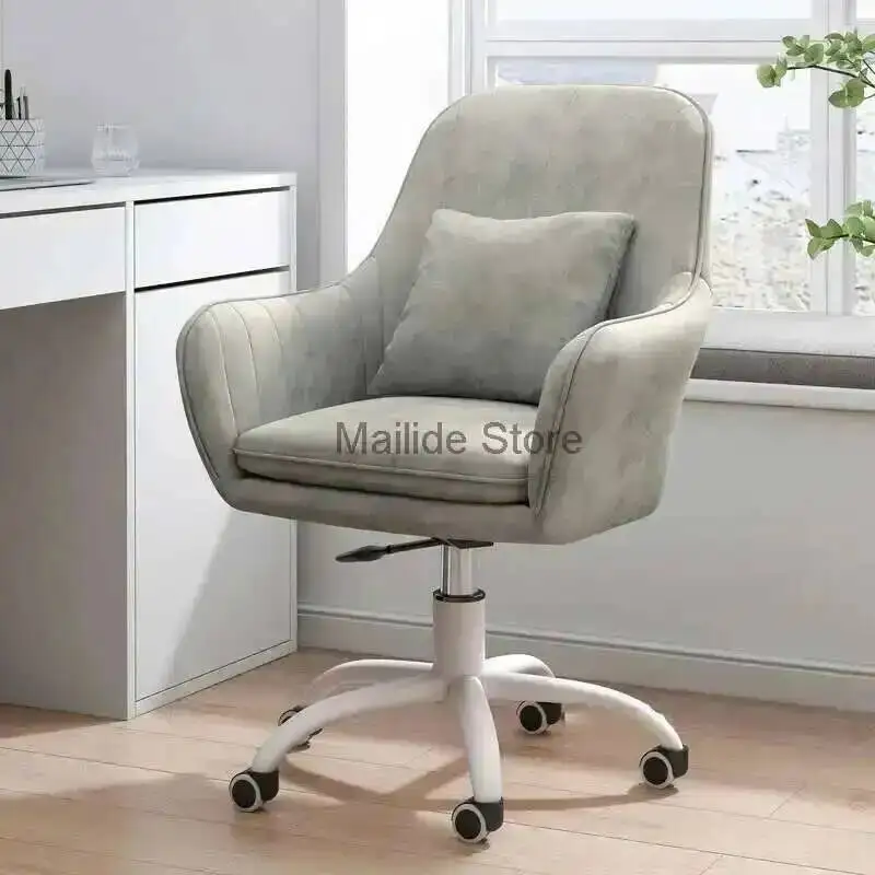 

Nordic Modern Office Creative Office Chairs Home Furniture Backrest Computer Chair Lift Swivel Armchair Soft Cushion Game Chair