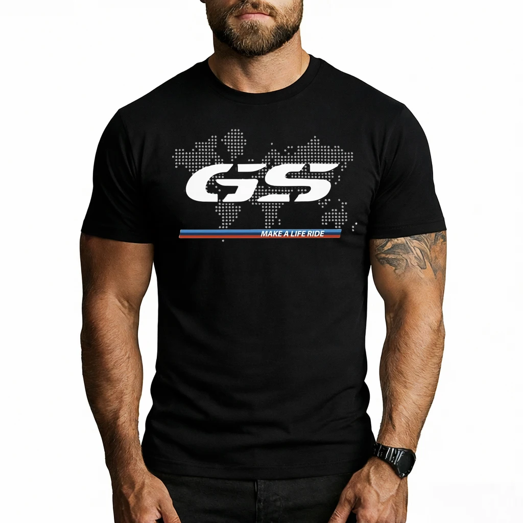 Soft Cotton GS Adventure Motorrad T-Shirt for Motorcycle Lovers Stylish and Comfortable for All-Day Riding and Casual Wear