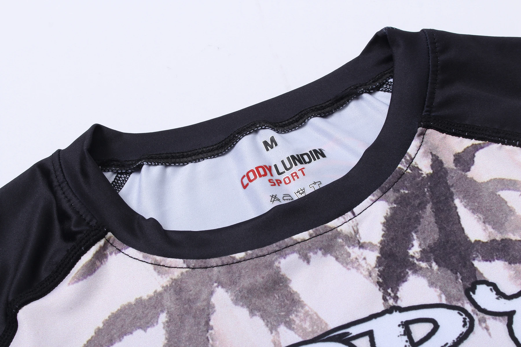Cody Lundin Panda Printed Tight Gym Tight Shirts Anti-uv Male Jiu Jitsu Long Sleeve Rash Guard Grapping  Sublimation Shirts