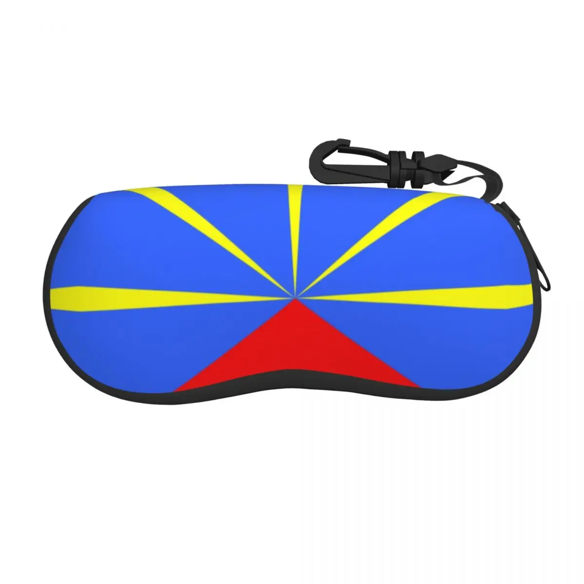 

974 Reunion Island Flag Eyeglass Glasses Case Women Men Soft Reunionese Proud Sunglasses Protective Bag