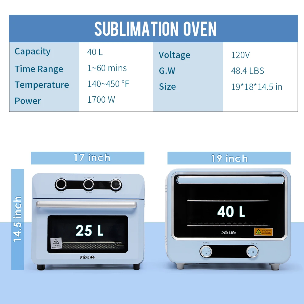 40L iSmart Sublimation Oven 3D Vacuum hine Heat Press Oven for Mugs Tumblers Printing