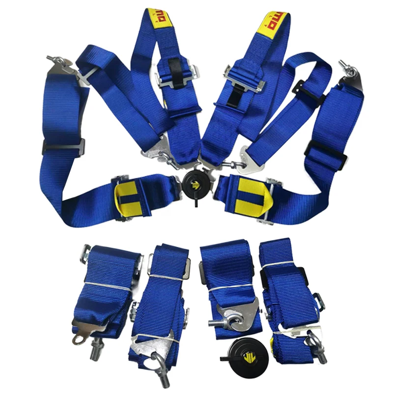 

Высококачественный новый гоночный ремень безопасности, 3-дюймовая 4-точечная пряжка, с функцией быстросъемной блокировки, подходит для гоночного использования.