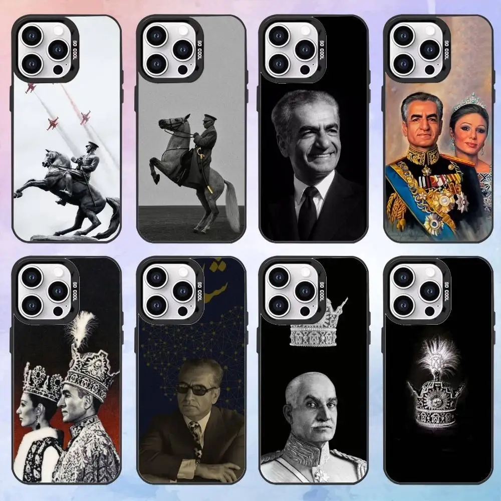 

Mohammad Reza Pahlavi Iran Phone Case For iPhone 16,15,14,13,12,11,Pro,Max,Plus,Mini,SE White Candy Matte Shockproof Cover