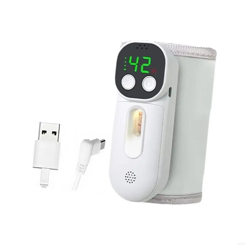 H55B زجاجة حليب لاسلكية عازل حراري مع التحكم الصوتي 18 وات تسخين سريع من نسيج ABS تصميم آمن