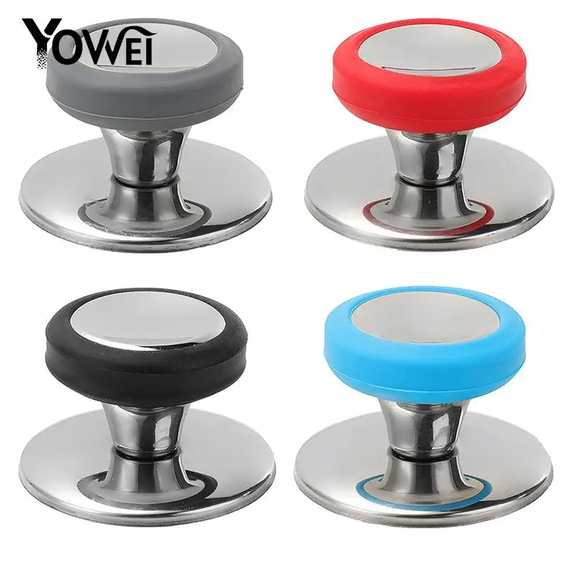 Stainless Steel Pot Lid Knobs Universal Pan Lid Holding Tops Replacement Hand Grip Knob Handle Kitchen Accessories