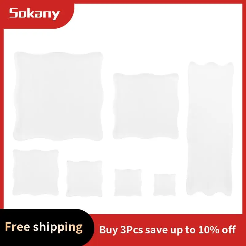 

A59E-7 Pieces Clear Stamp Blocks, Acrylic Stamping Blocks Tools Set With Grid For Scrapbooking Crafts, Cards, Schedule Book