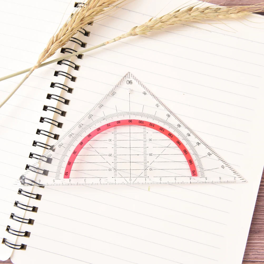 1pcs 15cm Multi-function Square Triangle Scale Engineering Ruler Stationery Office Students Protractor Measurement Rulers view 6