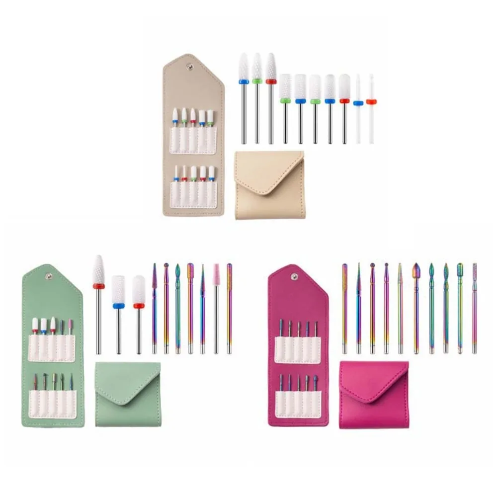 10Pcs/set Gel Removal Polishing Cuticle Nail Polishing Head Electric Nail Grinder Accessories Nail Polishing Gringing Heads