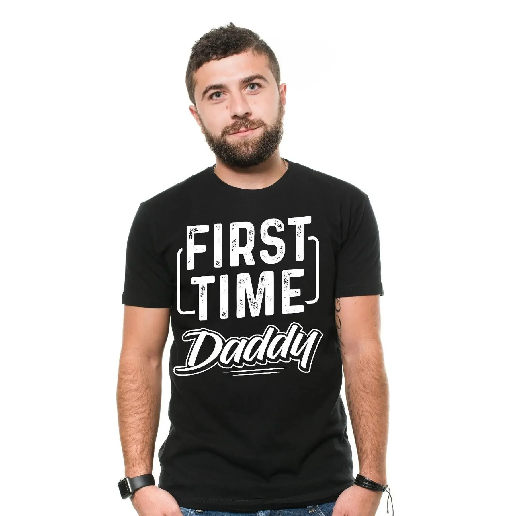 First Time Daddy Funny T shirt Dad Maternity Tee Shirt Gift For Father Daddy