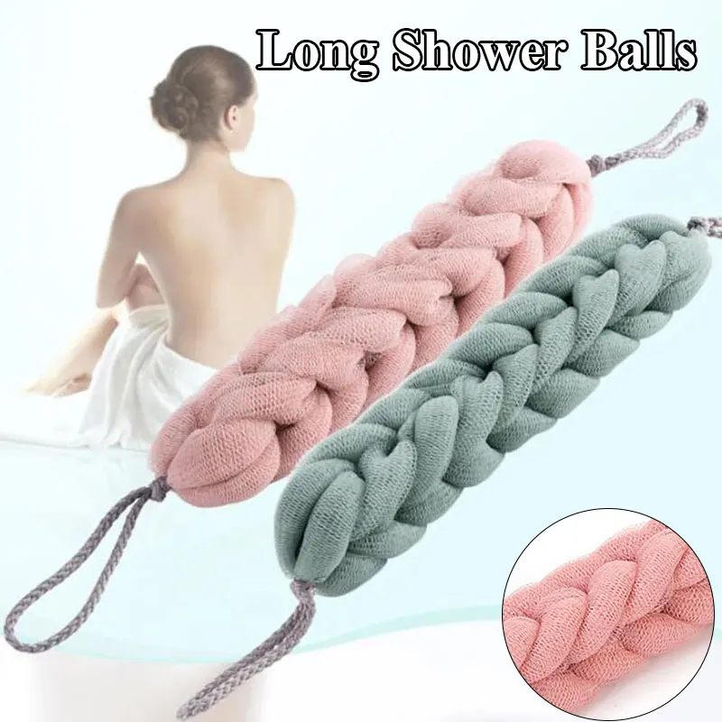 100cm Exfoliating Washcloth Back Scrubber For Shower Women Men Soft Multi-Function Foam Bath Towel Ultra-Long Exfoliating Towels