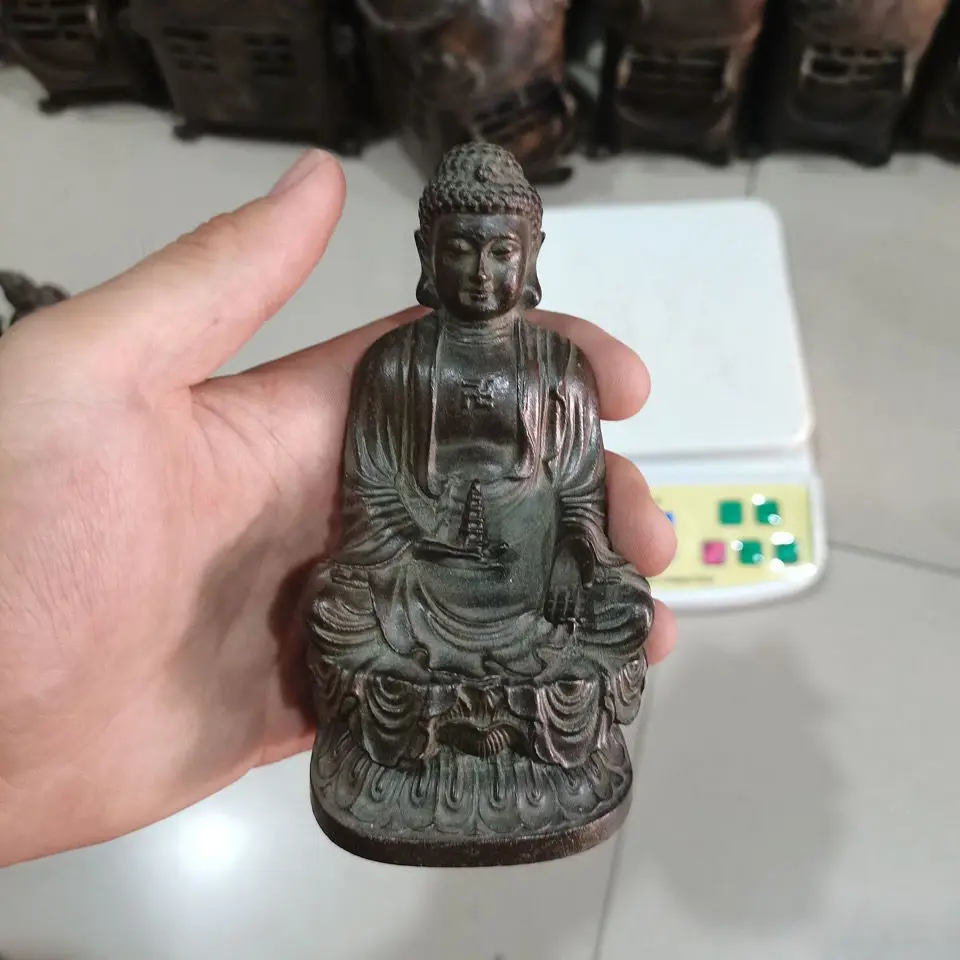 

Shakyamuni Buddha ornaments Home decoration Crafts Buddha ornaments Bronze statue Figure sculpture Animal sculpture