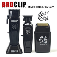Professional BRDCLIP Hair Clipper 7500RPM Hair Clipper DLC Blade 8000RPM Hair Trimmer with Base Shaver Barber MEN