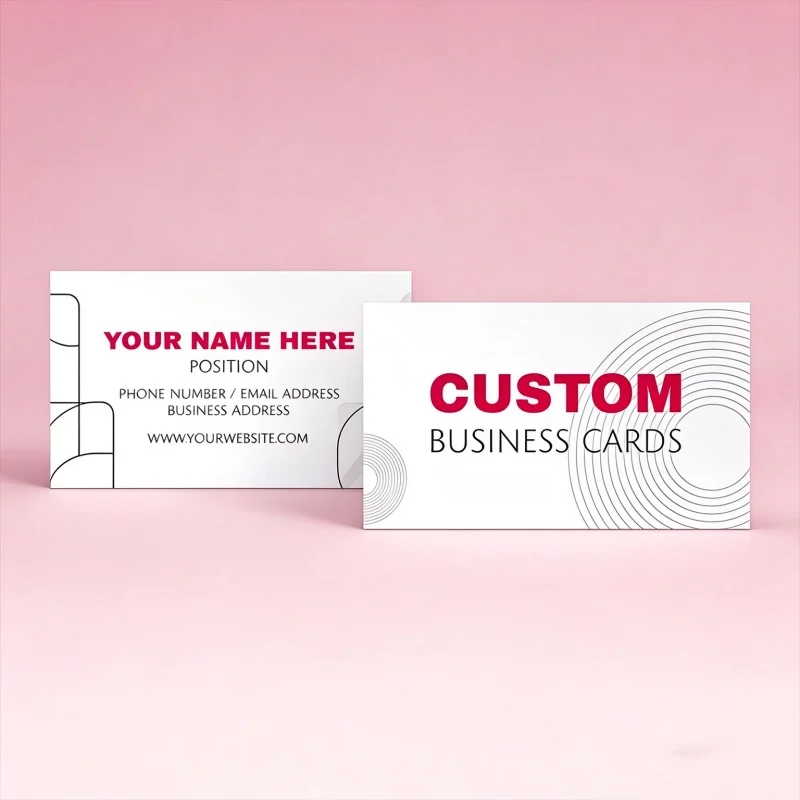 200PCS Customizable Business Cards - Company Name Cards Custom Photos Multi-functional Design for Networking