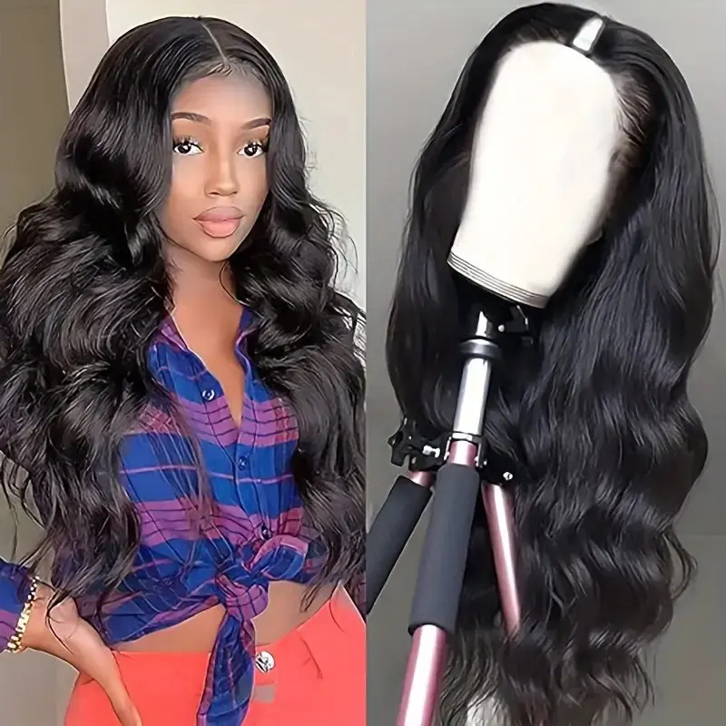 Rosabeauty HD 13X6 Body Wave Lace Frontal Wig For Women 40Inches Transparent Front Human Hair 5X5 Glueless Wig 250% Density