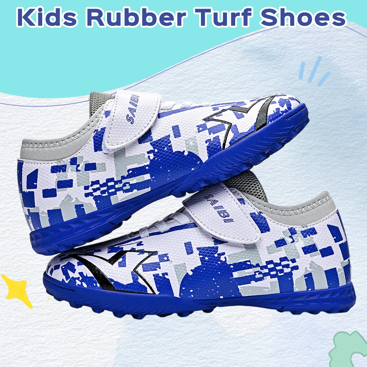 

Little Big Boys Low Top TF Football Cleats Breathable Wear Resistant Sneakers for Turf Field Training