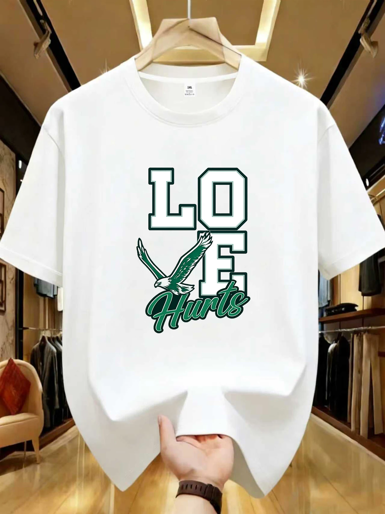 

【WDS0149】Creative letter printed plus size women's round neck T-shirt summer casual short sleeved top street fashion versatile