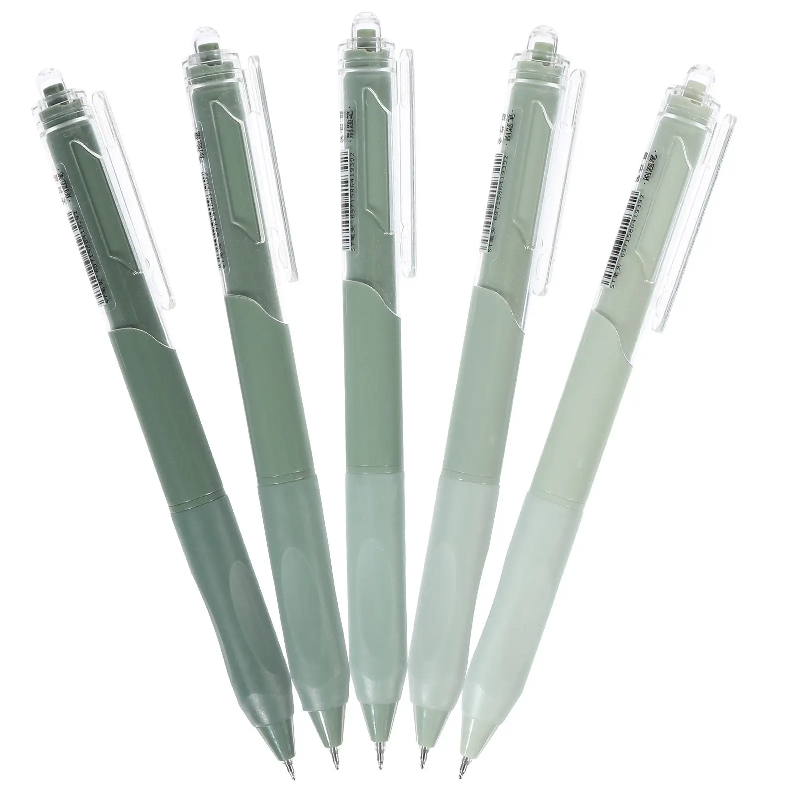 

5Pcs Assorted Color Gel Pens 0.5mm Fine Point Low Bleed Smooth Flow Ink Student Homework Notes Neutral Writing Instrument