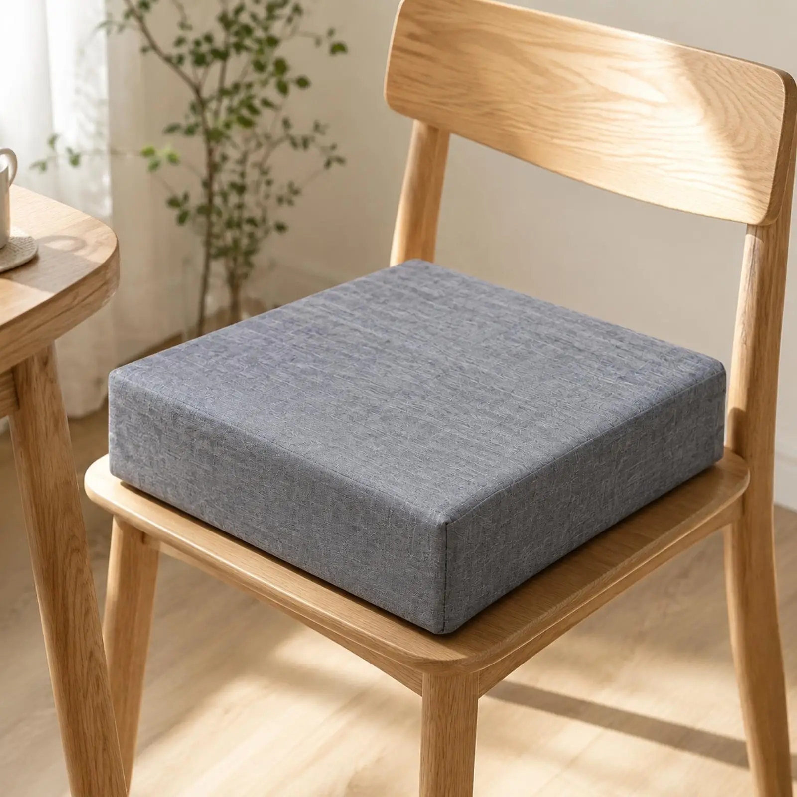 Comfortable Thick Cushion for Chair Seat with Removable Cover Waterproof Bottom Pad for Kitchen Dining Room Computer Desk