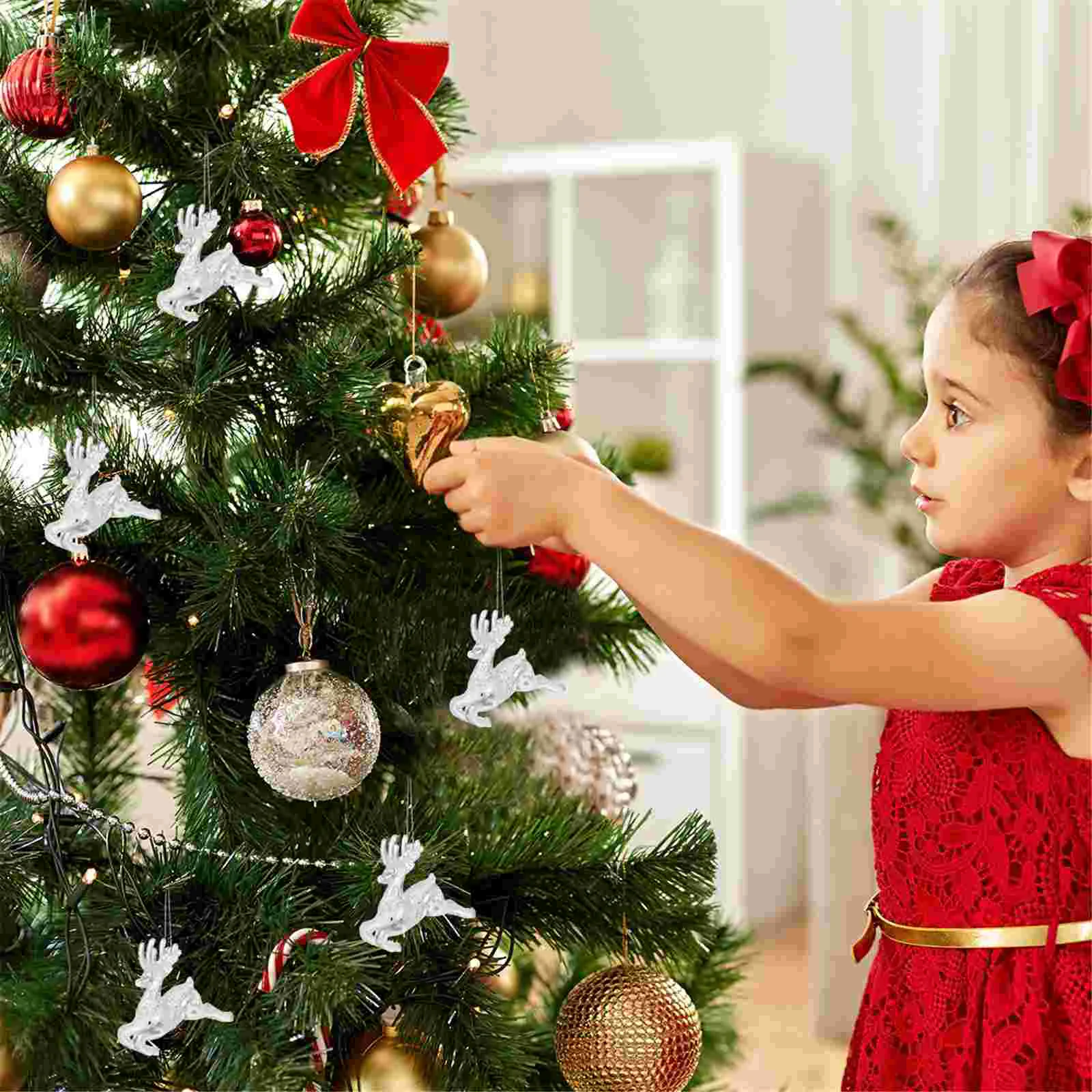 12 pçs decorações cebola em pó oco natal sto copa da árvore adorno ornamento de plástico