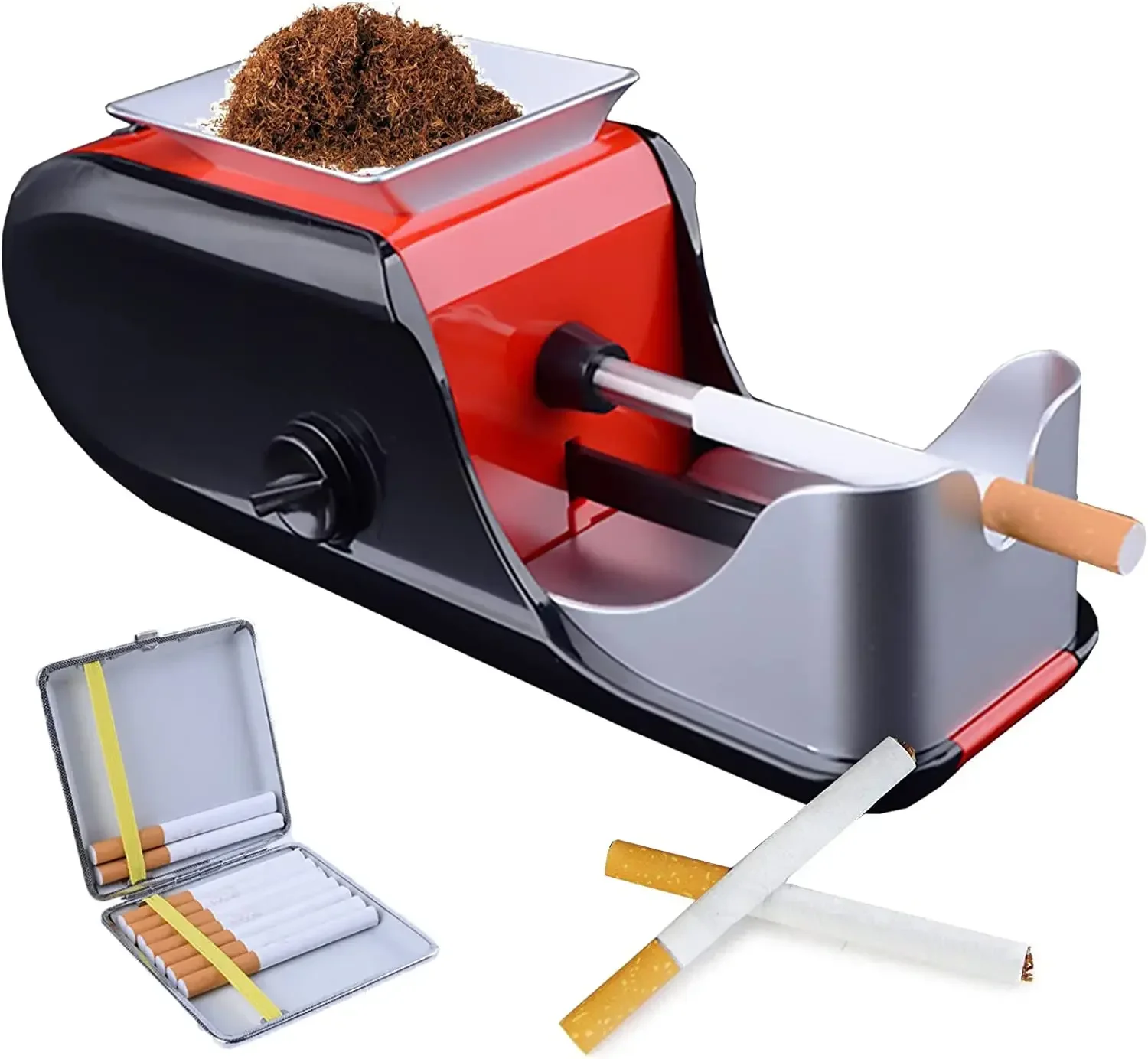 

MYCigarette Filling Machine Fully Automatic Cigarette Plug, Electric Smoking Accessories With Charger And Cleaning Brush