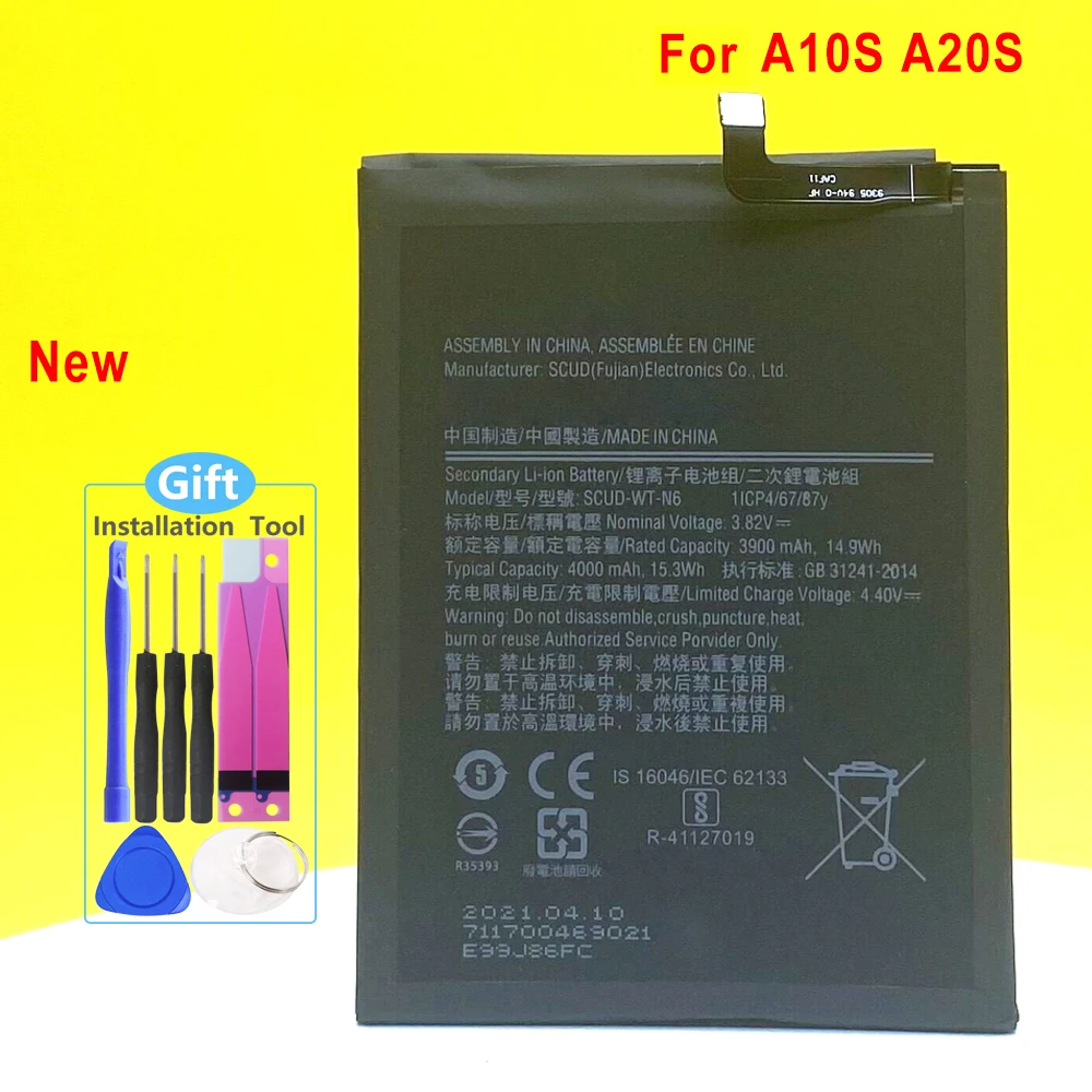 

New SCUD-WT-N6 Battery For Samsung Galaxy A10S A20S SM-A2070 A207F/M A107F/DS For Honor Holly 2 Plus Phone Replacement