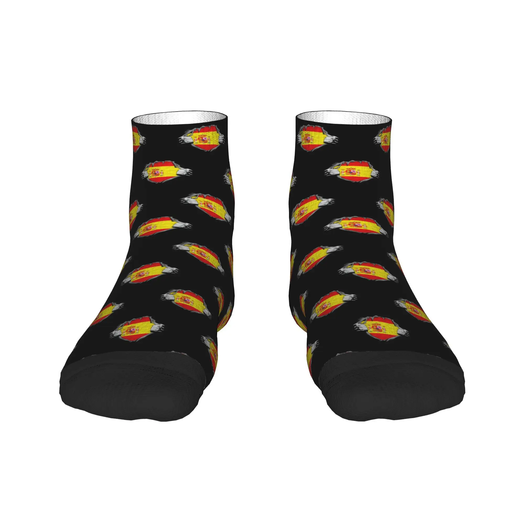 

Национальный флаг. Испания. Носки Harajuku, высококачественные чулки, всесезонные носки, аксессуары для унисекс, рождественские подарки