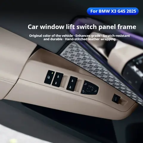 BMW X3 G45 2025 자동차 윈도우 리프트 패널 버튼 프레임 장식 스티커 자동차 인테리어 용품 수정 액세서리