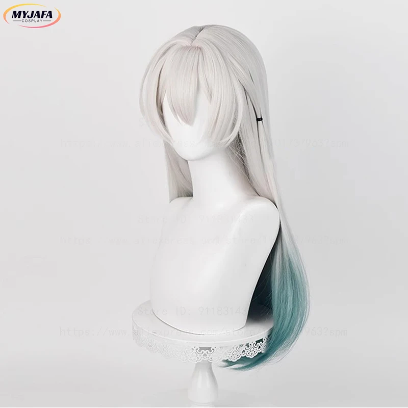 Высокое качество Honkai Star Rail Firefly Косплей Парик 67 см Длинные прямые термостойкие синтетические волосы Аниме Косплей Парики + Кепка для парика