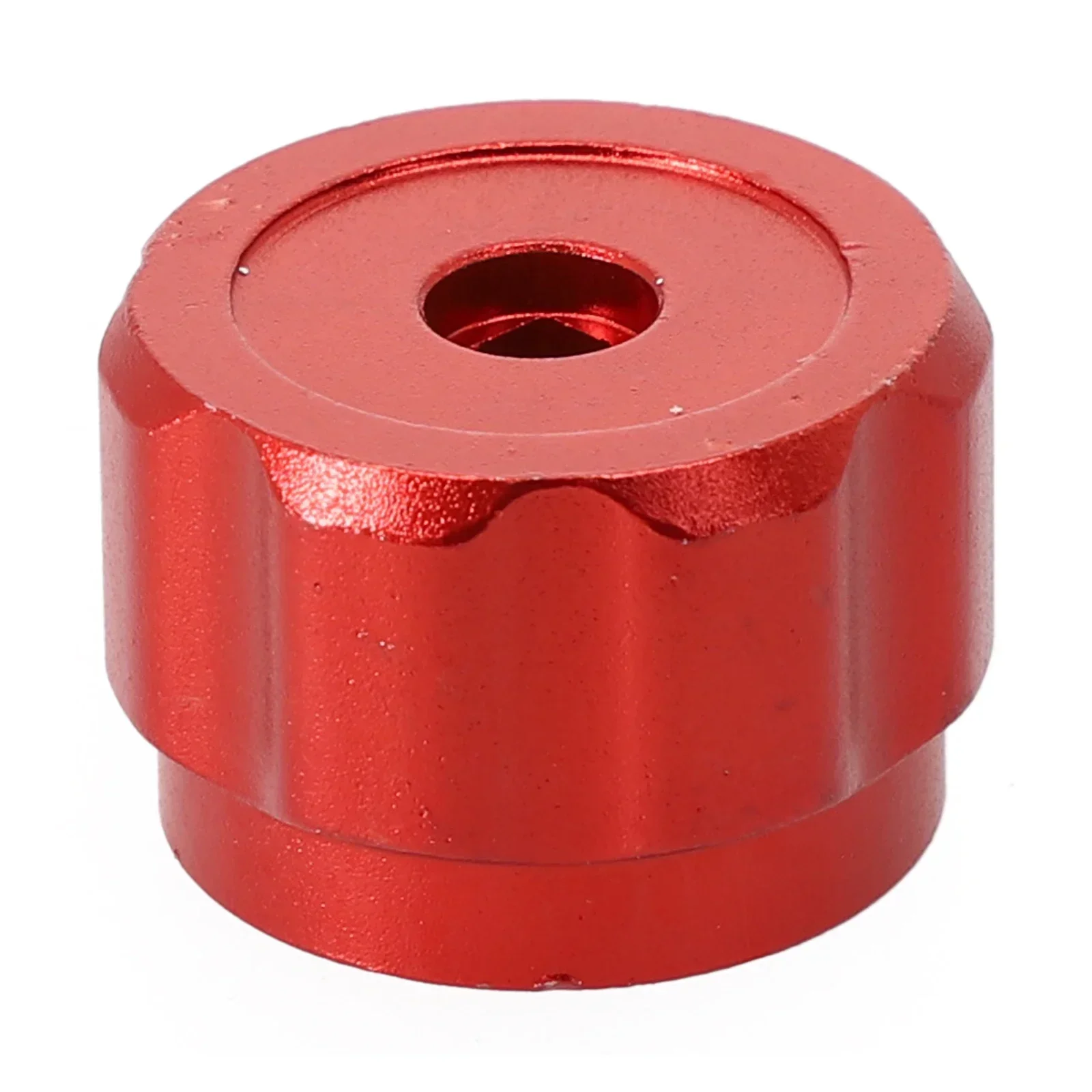 Aluminum Alloy Red Round Wheel Handle, Faucet Handles Manifold Gauges Knob Aluminum Alloy Red 22mm/0.87 Inches