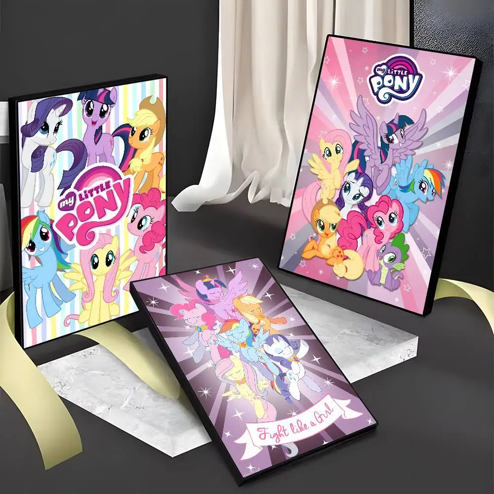 ملصق كارتوني My L-Little P-Pony وردي مقاوم للماء ملصق فني جداري لشريط غرفة المعيشة ديكور عتيق هدية مطبوعة عالية الجودة