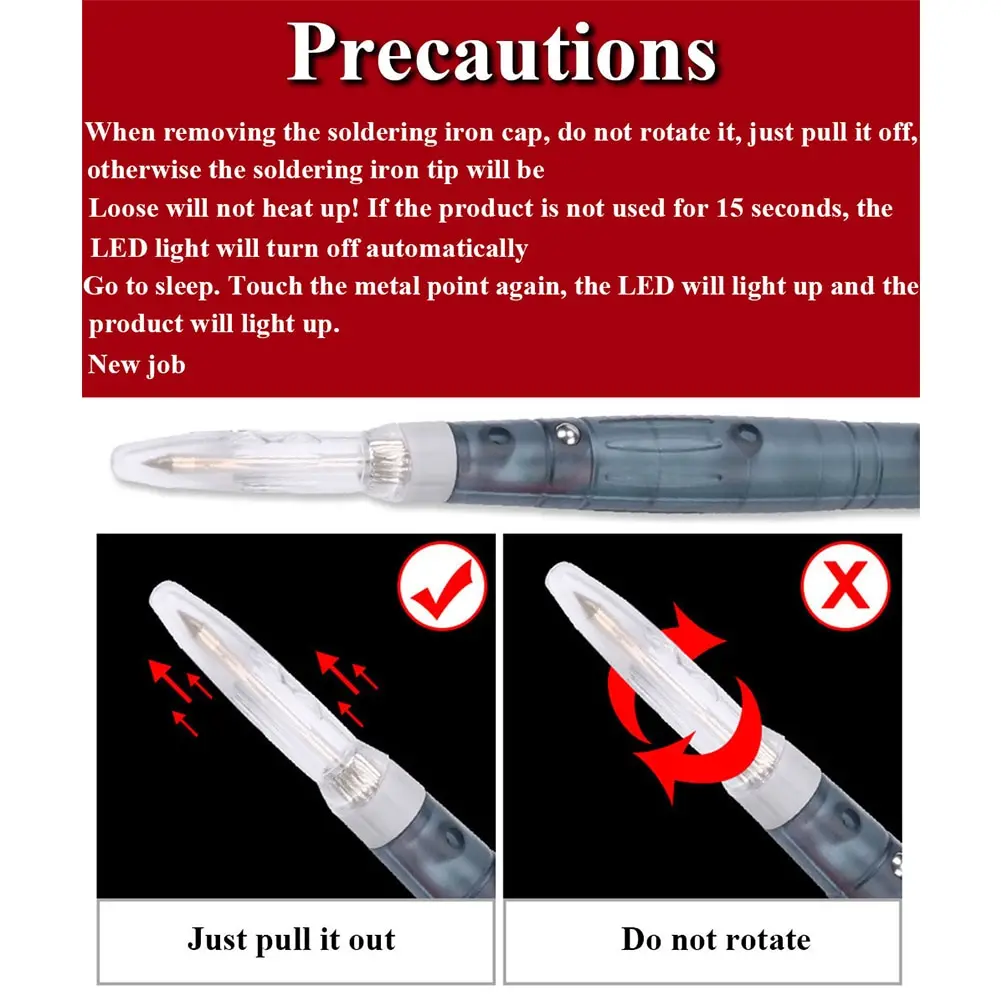 5V USB Soldering Iron Professional Electric Heating Tools Rework With Indicator Light Handle Welding Gun BGA Repair