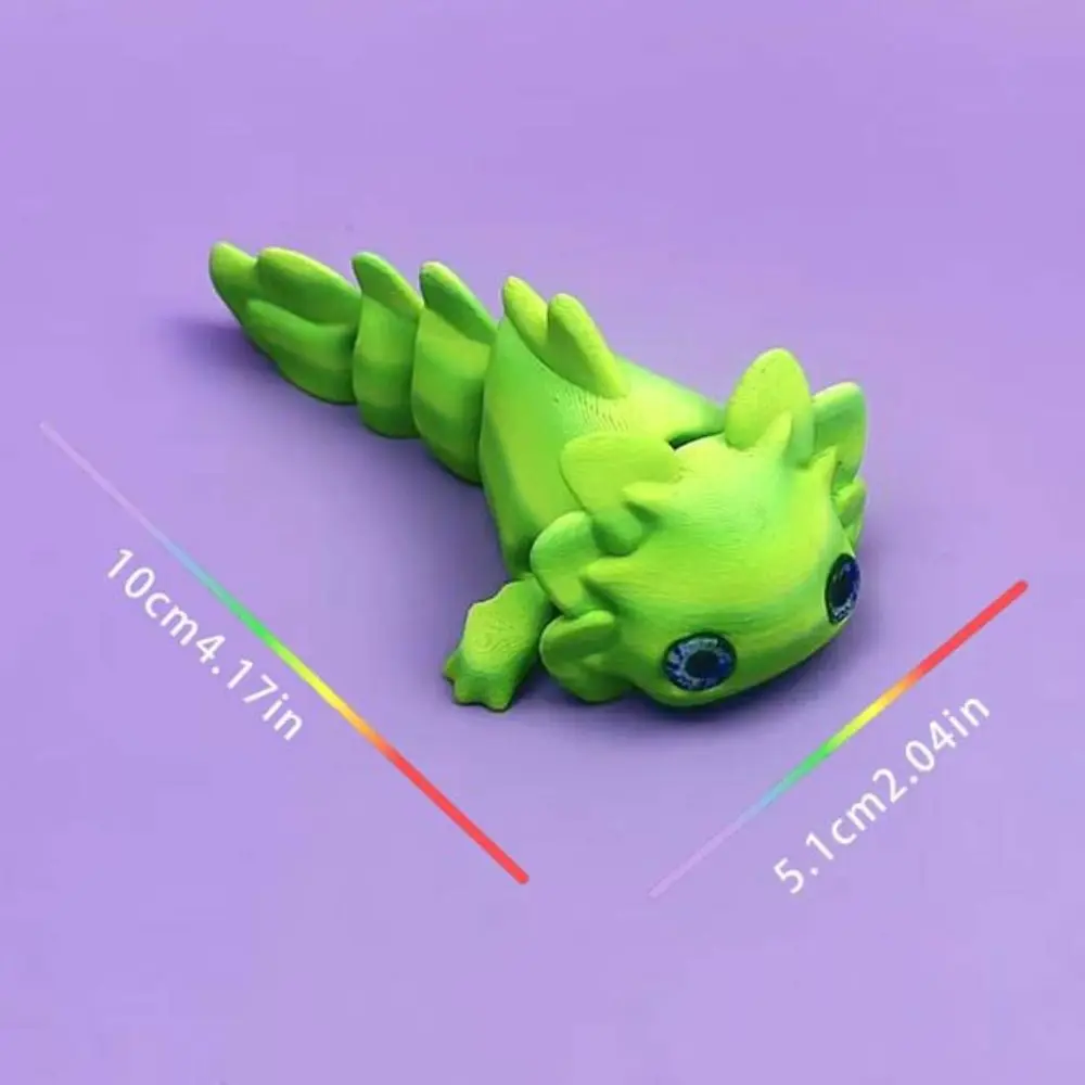 멀티 조인트 디자인 3D 프린팅 뉴트 피규어 시뮬레이션 눈 움직이는 부품 멀티 조인트 움직이는 피규어 사실적인 3D 프린팅