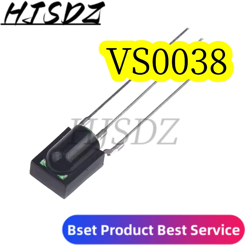 10PCS VS1838B HX1838 Vs0038 CHQB HS0038 Remote Receiver Tube Integrated Infrared Receiver Head