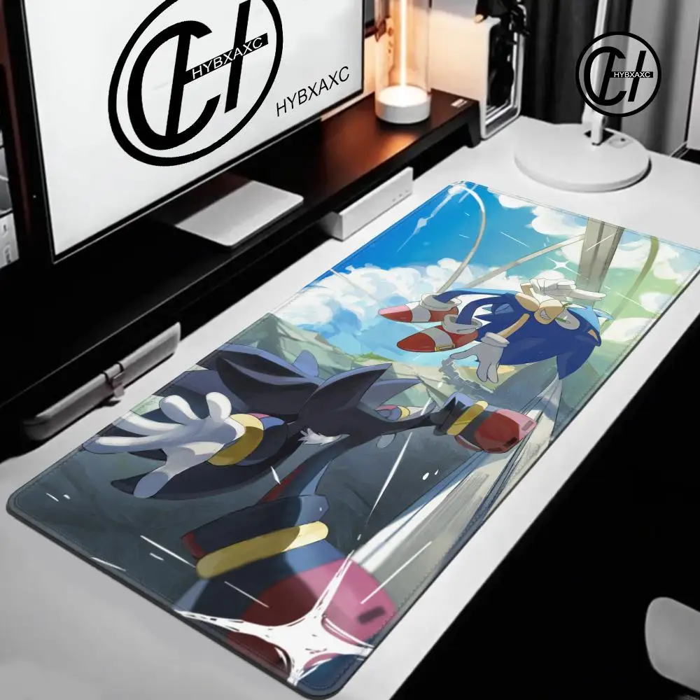 

Cartoon S-Sonics The H-Hedgehogs Mouse Pad Cute HD Desk Pad Extended Gaming Keyboard Mats Large 100x50cm XXL Gamer Mousepad