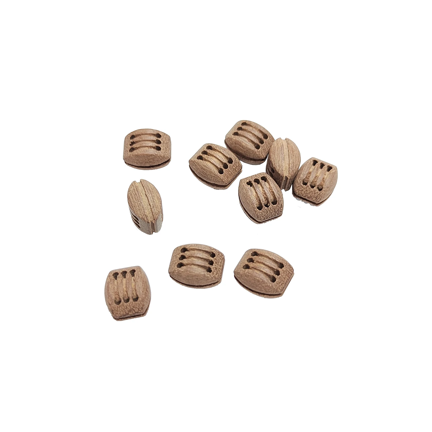 Sapele Triple Block Pulley Ancient Ship model luxurious accessories High-quality Solid Wood Three Triple GroovePulleys 10pcs/lot