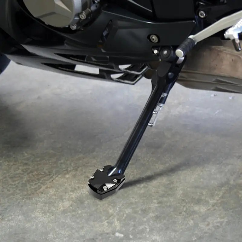 Motorcycle Kickstand Foot Side Stand Anti Sinking Plate Support Accessory Motorcycle Kickstand Foot Plate Foot Plate Extender