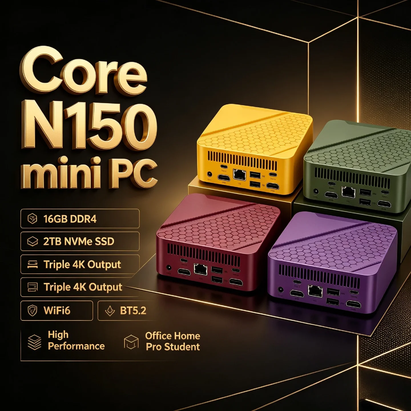 ミニデスクトップ-intel-core-n150-16gb-ram-2tb-nvme-ssd-トリプル4k出力-wifi6-bt52-効率的な冷却-リモートホームオフィス-プロ-学生向け