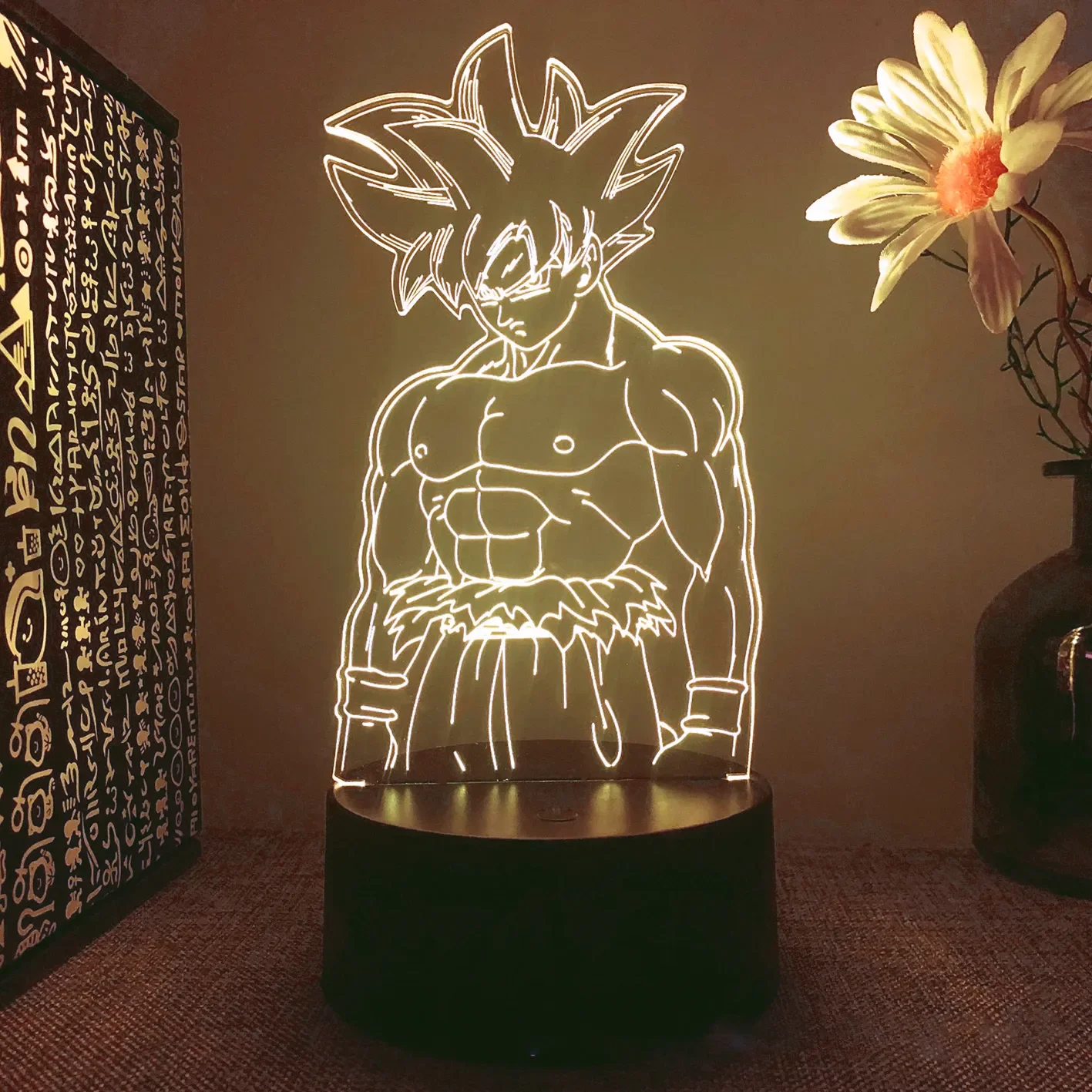 Lampe de Table à LED 3D Dragon Ball pour Enfant, Veilleuse, dérivSinge, Goku, Super Saisuperb, Ornement, Cadeaux d\'Anniversaire et de Noël