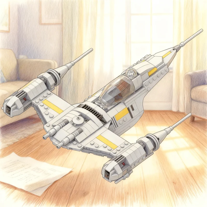 

399pcs MOC Din Djarin S N 1 The Mandalorian Star Battle UCS Model Building Blocks Creative Display Gift Collectible Decor Kids