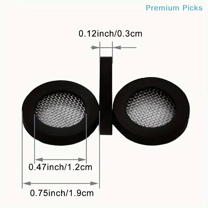 portable20 Pcs Faucet Filter Washers Plastic with Rust Free Stainless Steel Mesh Easy Install for Bathroom Kitchen Taps