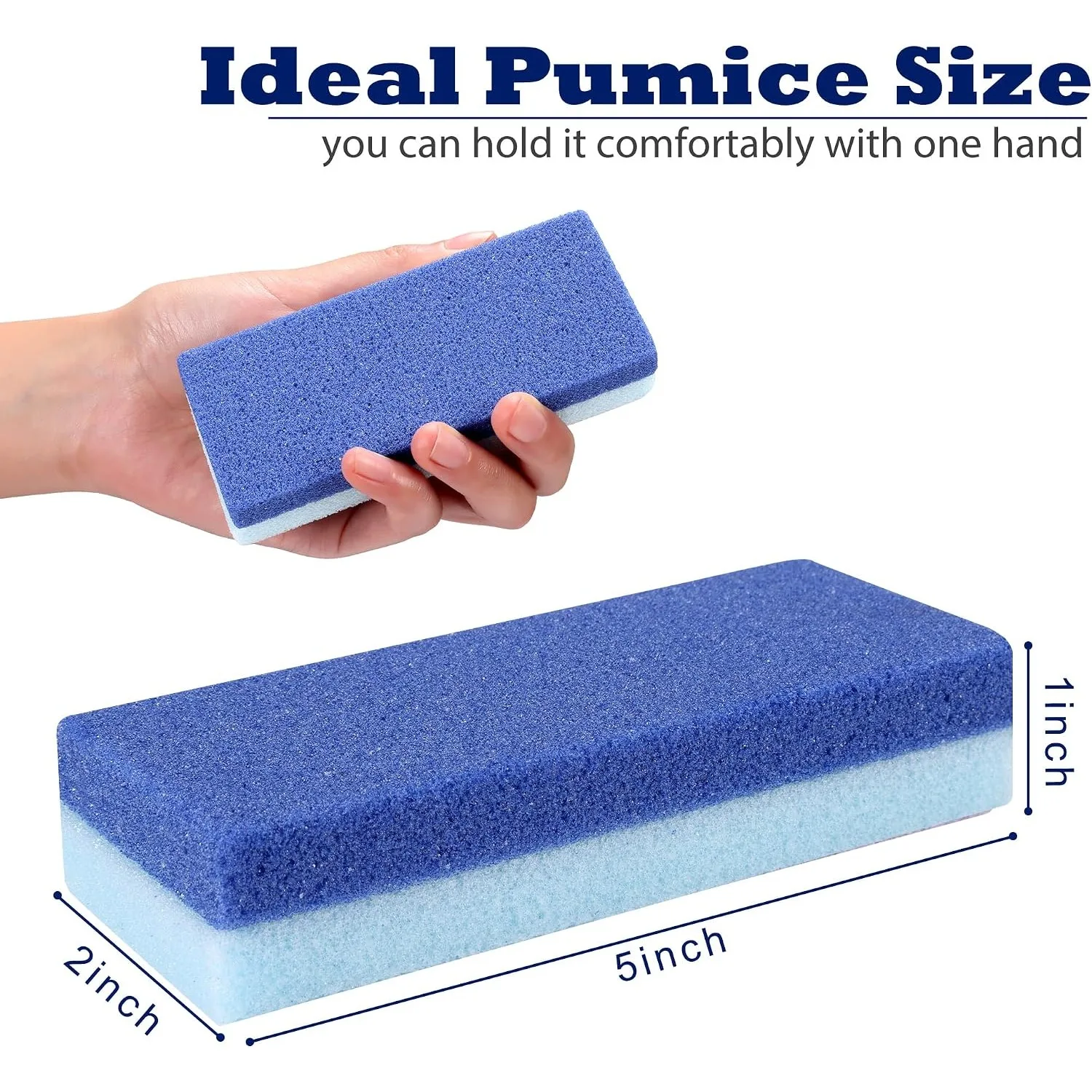 2/4/6/10 Pack Foot Pumice Stone Callus Remover, Pedicure Exfoliator Scrubber for Dead Skin & Cracked Heels Foot