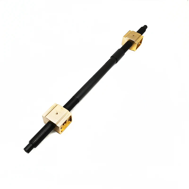 24mm Diameter Bi-directional Rolled Trapezoidal Thread Ball Lead Screw Tr24 Tr24x3 Left and Right Hand Threaded Rod