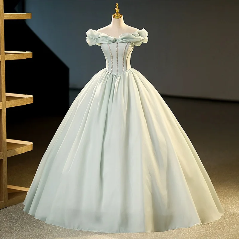 

Customized Ball Gown Quinceanera Dresses Sequins Birthday Party Prom Gowns Formal robes de soirée Sweet 16 Anos Lace Up Back