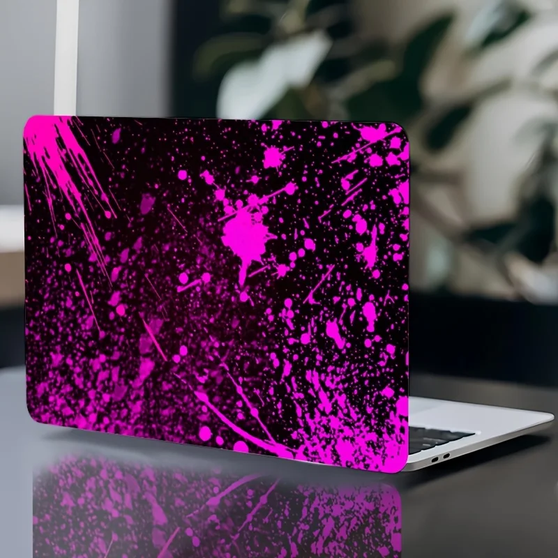 2 Pack Pink Paint Pattern Laptop Art Decal Case Universal Laptop Skin Sticker for Laptops Cars Helmets Motorcycles